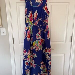 Floral Maxi Dress in Blue